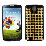 Wholesale Samsung Galaxy S4 3D Spike Punk Studs Case (Gold)